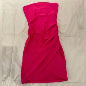 Pink Strapless Dress